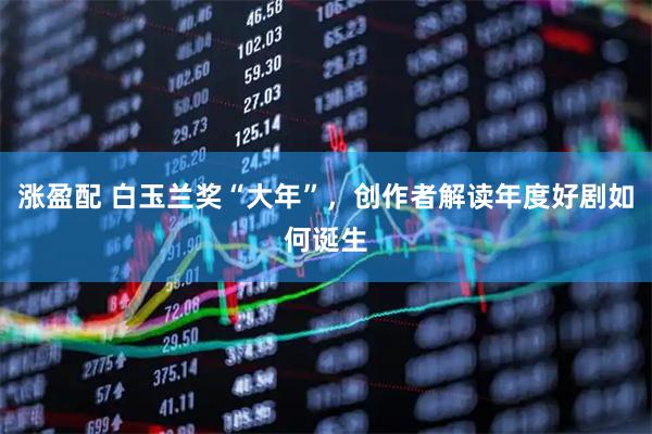 涨盈配 白玉兰奖“大年”，创作者解读年度好剧如何诞生