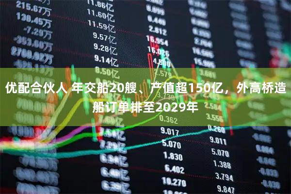 优配合伙人 年交船20艘、产值超150亿，外高桥造船订单排至2029年